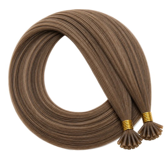U-Tip Brun moyen méché blond foncé #4/8/18 - HAVANA