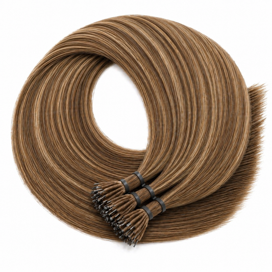 Nano ring - Brun pâle méché blond doré #71 DAMAS