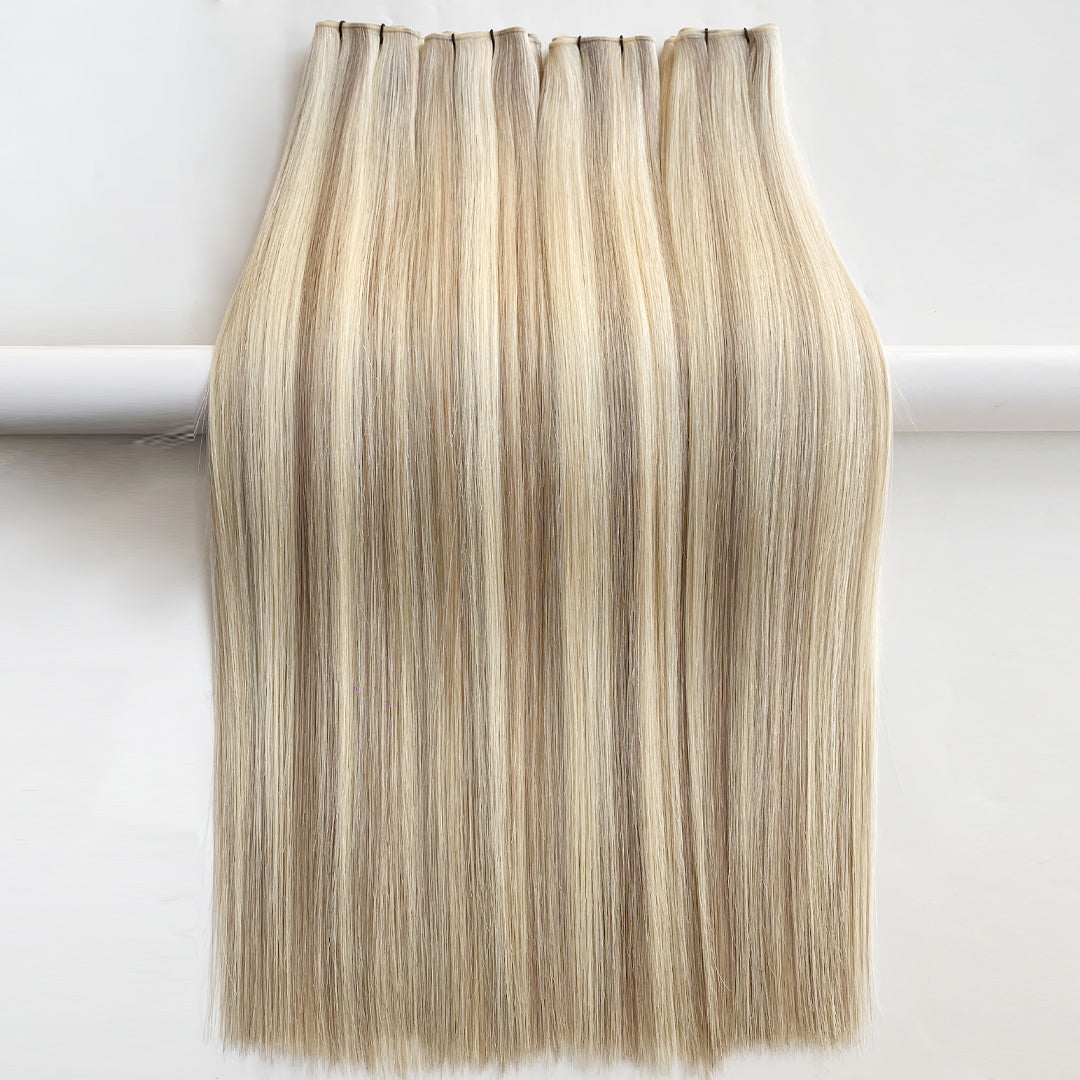 Trame Genius WEFT Habit Method Blond méché blond cendré # 613-18a
