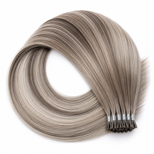 U-Tip Blond cendré ombré, meché blond clair #80 - BORA BORA