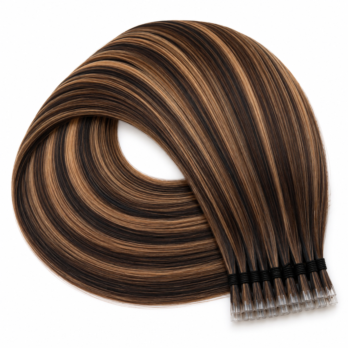 I-Tip Noir naturel ombré méché blond cendré 82 - ANTIBES