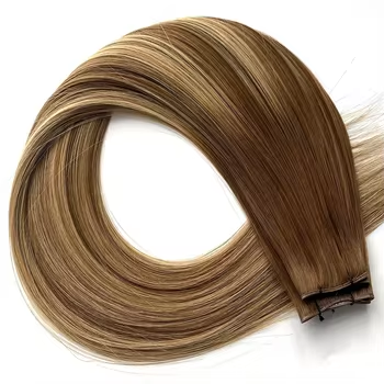 Trame Genius WEFT Habit Method Brun pale méché blond doré# hankow