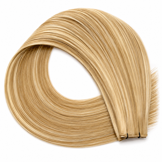 Trame genius weft - Brun doré moyen méché blond foncé #10/24 CAPRI