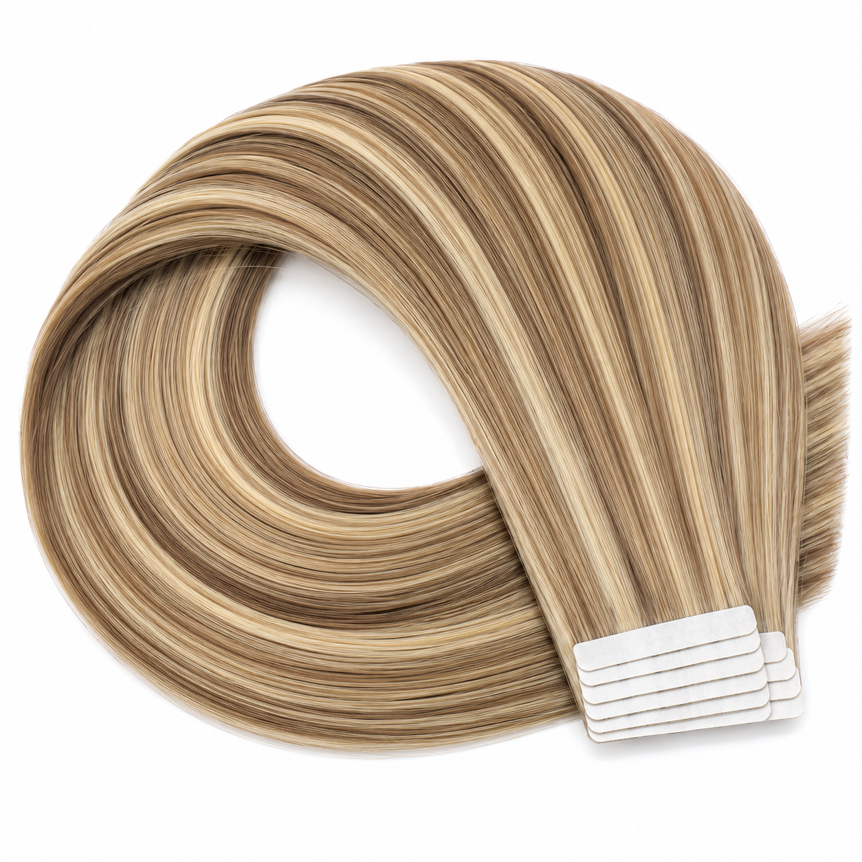 Bandes adhésives - Châtain foncé méché blond clair #8/613 - LISBONNE