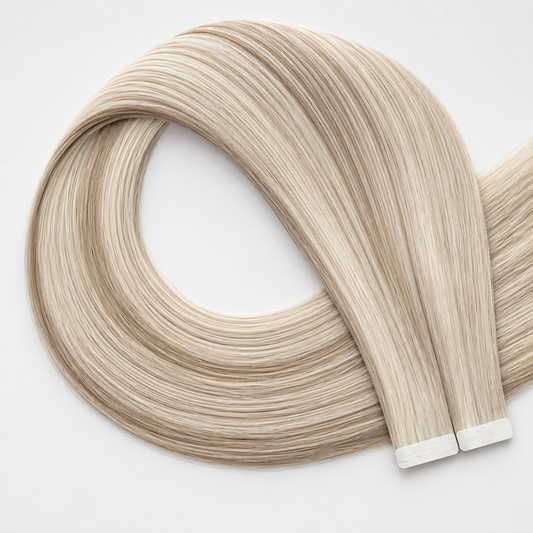 Lux Extensions Blond beige nacré #613/18A TULUM Bandes Adhésives