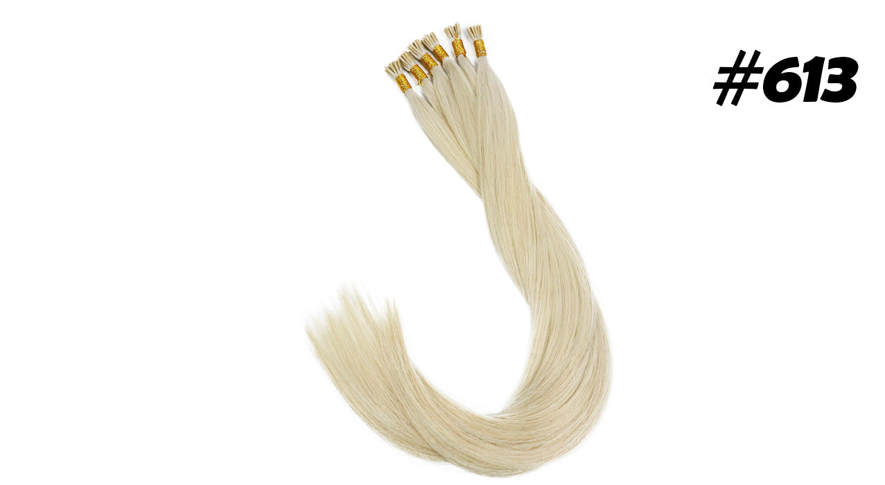 Lux Extensions Rallonges cheveux Blond Platine # 613 I-TIP