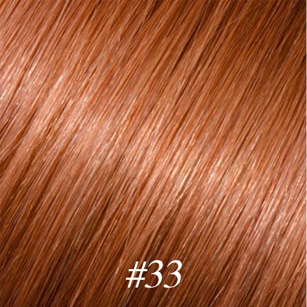Lux Extensions Rallonges cheveux I-TIP/ AUBURN FONCÉ #33