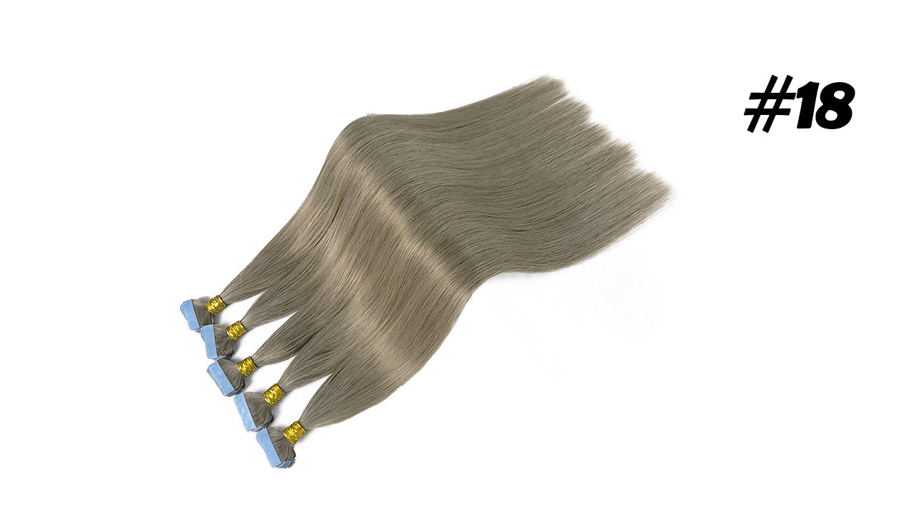 Lux Extensions Rallonges cheveux Blond Miel # 18 Bandes Adhésives