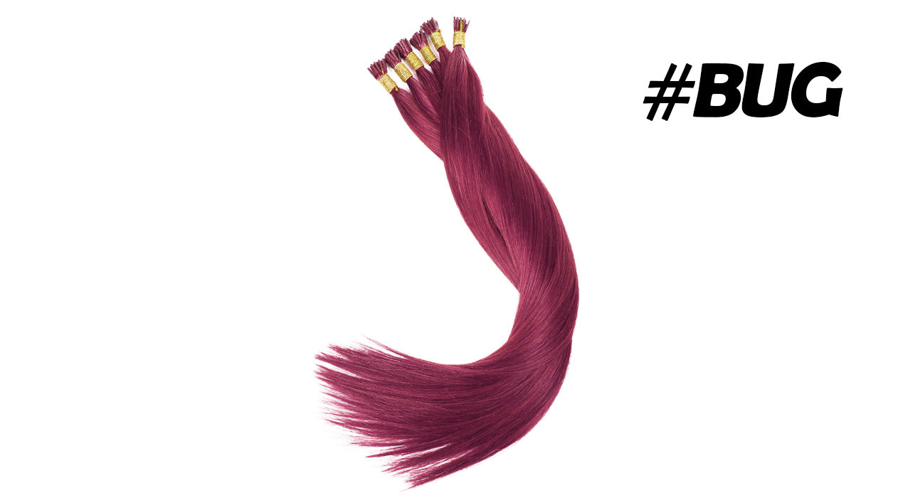 Lux Extensions Rallonges cheveux Bourgogne #bug I-TIP