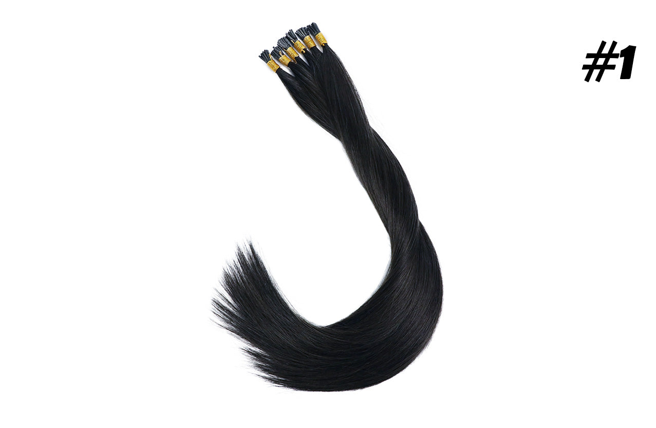 Lux Extensions Rallonges cheveux Noir I-TIP #1