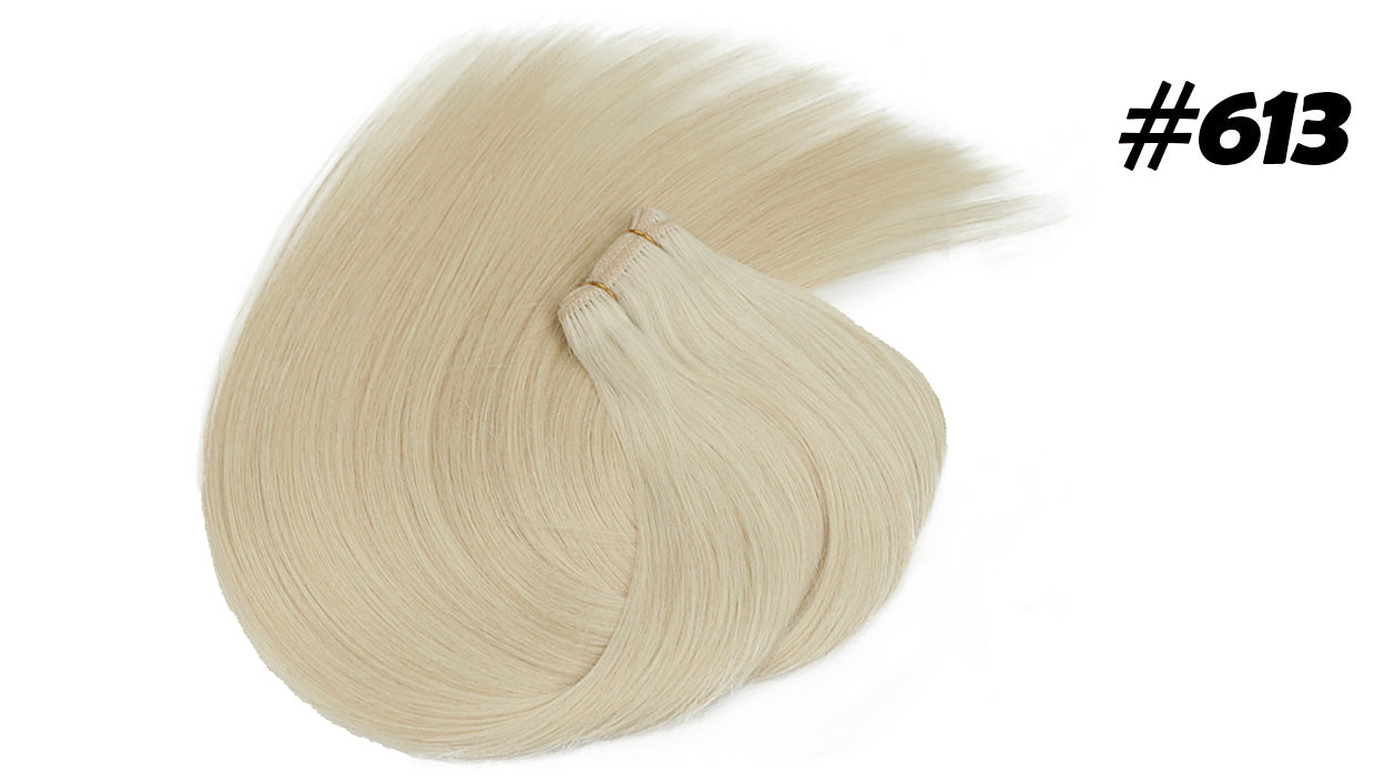 Lux Extensions Rallonges cheveux Blond Platine # 613 Trames