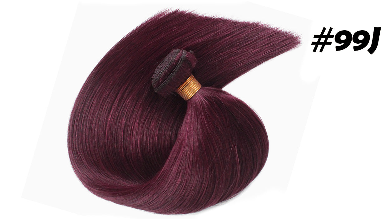 Lux Extensions Rallonges cheveux Bordeaux # 99J Trames