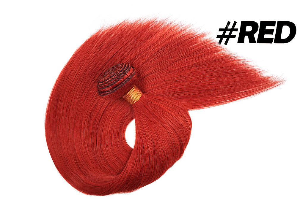 Lux Extensions Rallonges cheveux Rouge Rebel #RED Trames