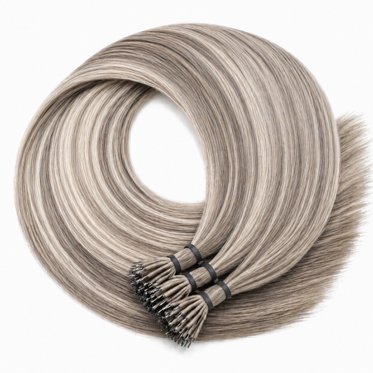 Nano ring - Châtain clair méché blond clair #75 PRAGUE