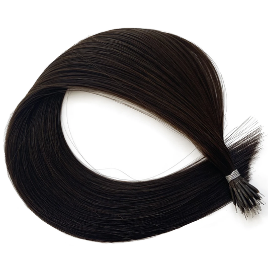 Lux Extensions Rallonges cheveux Brun Foncé #2 Monaco Nano Ring