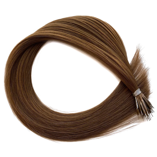 Lux Extensions Rallonges cheveux Brun Noisette #6 Zurich Nano Ring