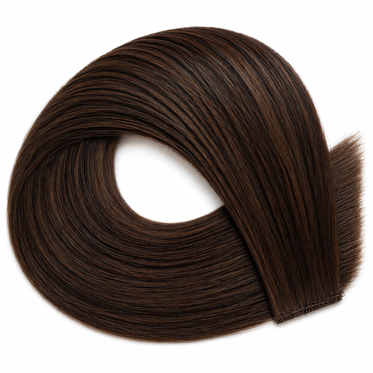 Trame genius weft - Brun foncé, méché châtain foncé #70 CASABLANCA