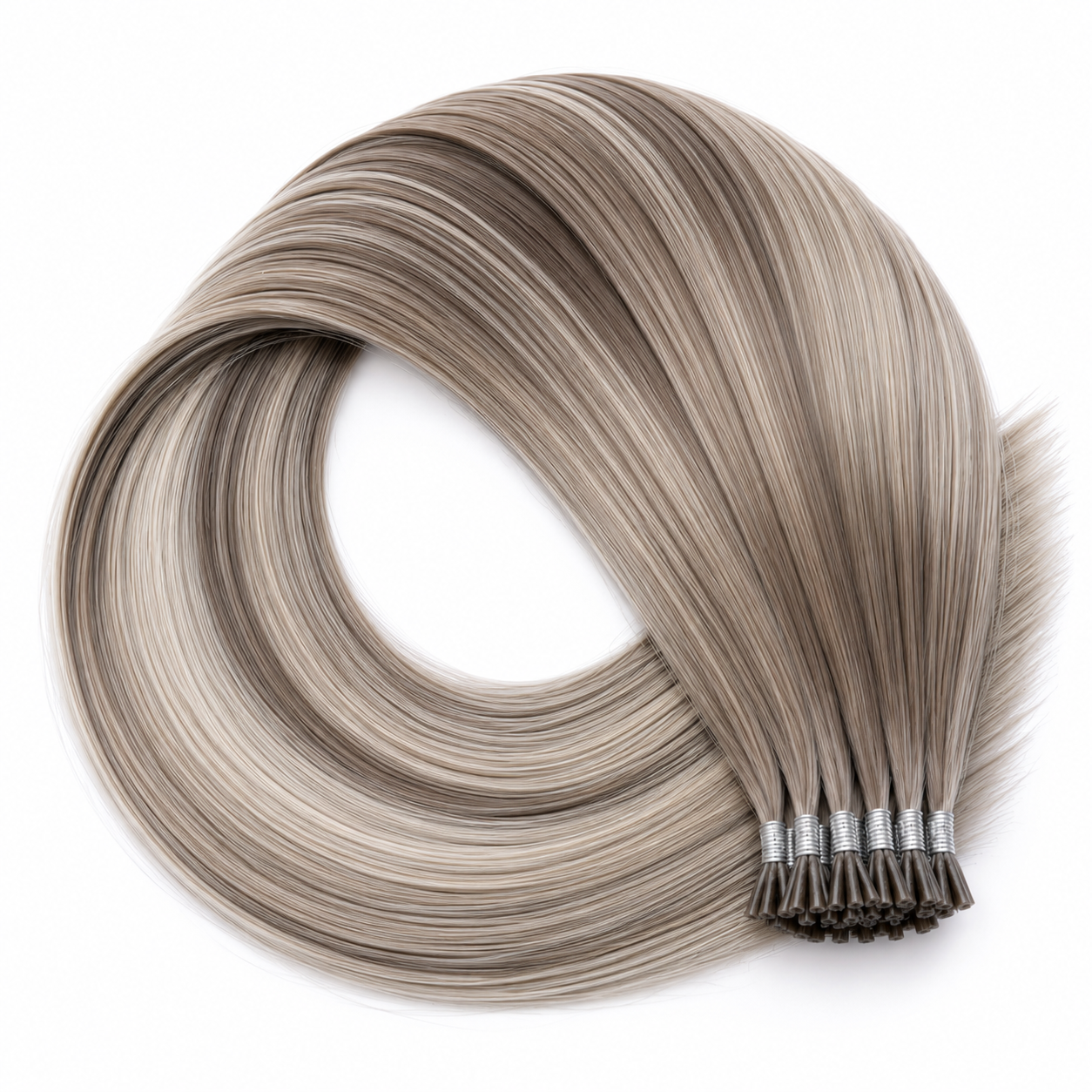 U-Tip Blond cendré ombré, meché blond clair #80 -  BORA BORA