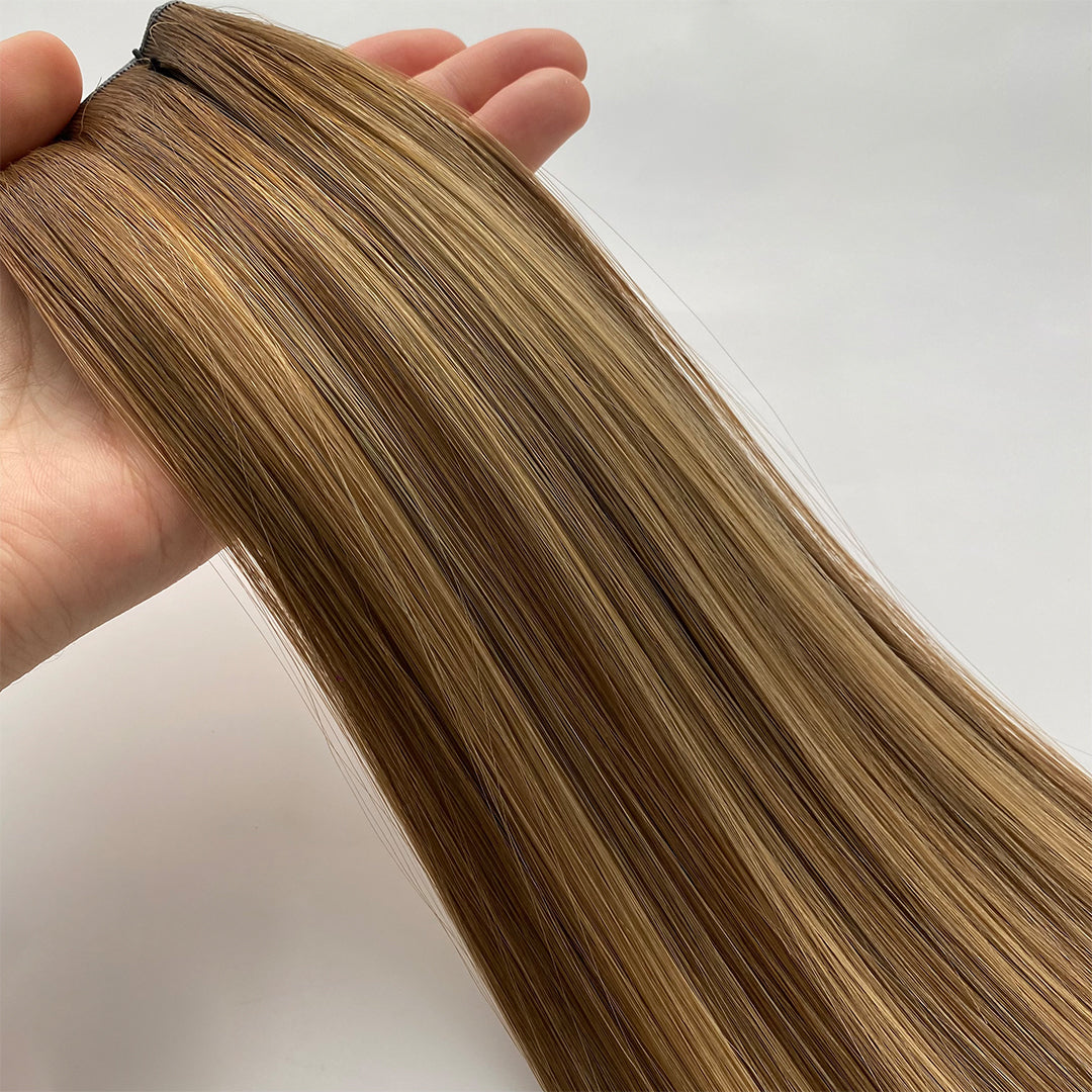 Trame Genius WEFT Habit Method Brun pale méché blond doré# hankow