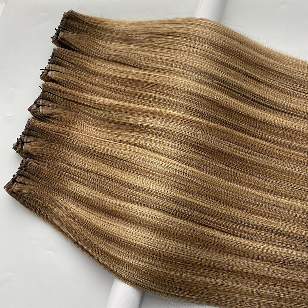 Trame Genius WEFT Habit Method Brun pale méché blond doré# hankow