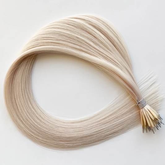 Lux Extensions Rallonges cheveux Blond #60a Ivory Nano Ring