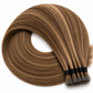 I-Tip Brun pâle méché blond doré #71 - DAMAS