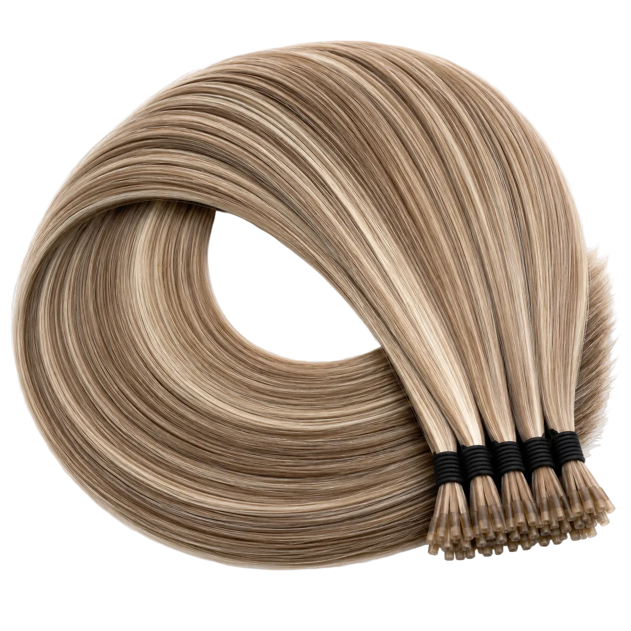 I-Tip Châtain foncé méché blond clair #8/613 - LISBONNE
