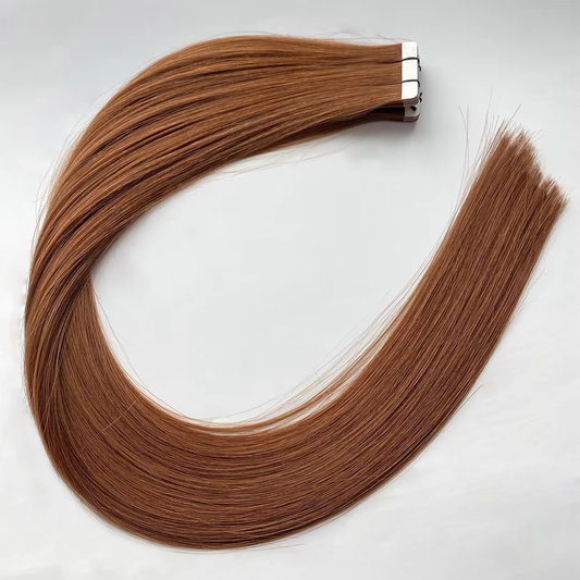 Lux Extensions Rallonges cheveux Roux Naturel # 30 (Séville) Bandes Adhésives