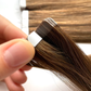 Lux Extensions Rallonges cheveux # Brun doré classique et solaire (Rome) Bandes Adhésives