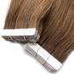 Lux Extensions Rallonges cheveux Brun noisette bandes adhésives #6 (Zurich)