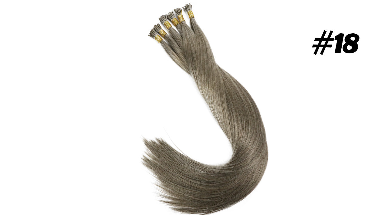 Lux Extensions Rallonges cheveux Blond Miel #18  I-TIP