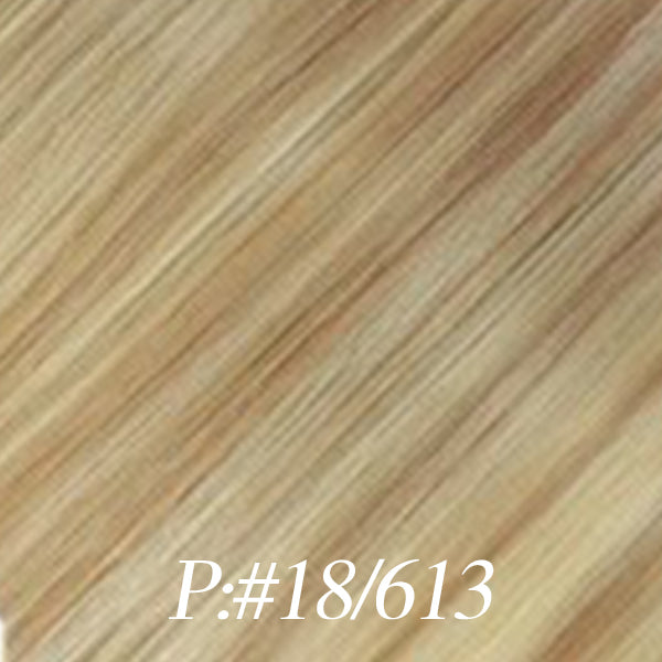 Lux Extensions Rallonges cheveux Blond Miel- Blond Platine P18/613 Nano Ring