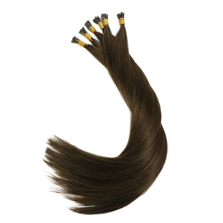 Lux Extensions Rallonges cheveux Brun Naturel # 4 I-TIP