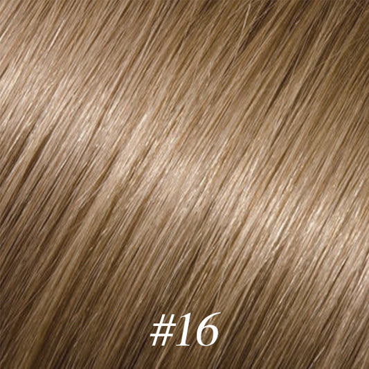 Lux Extensions Rallonges cheveux CHATAIN Clair # 16 COULEUR