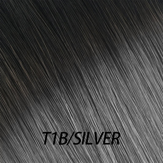 Lux Extensions Rallonges cheveux NOIR BRUN-ARGENT/BLACK BROWN-ARGENT